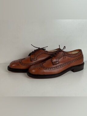 Vintage 1970s Nettleton Longwing Derby Shoes 8.5 D USA Made